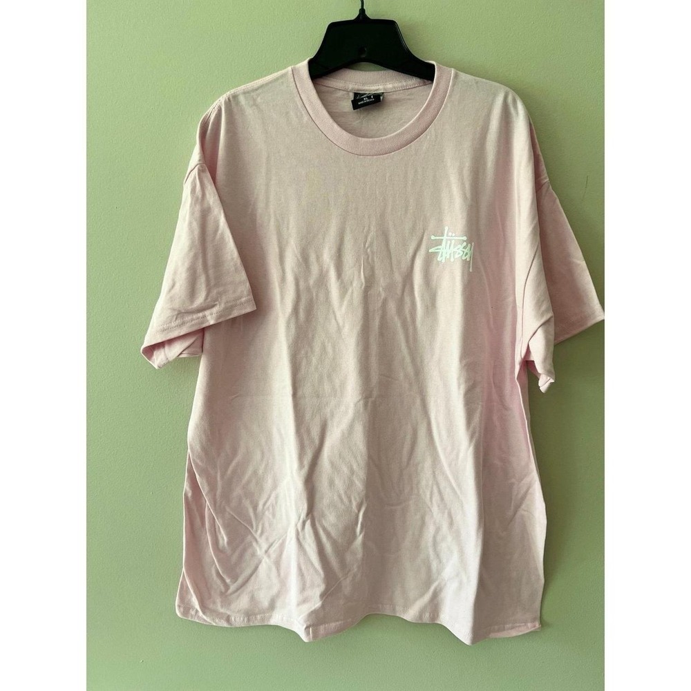 Stussy Basic Tee Blush XL Cut Tag